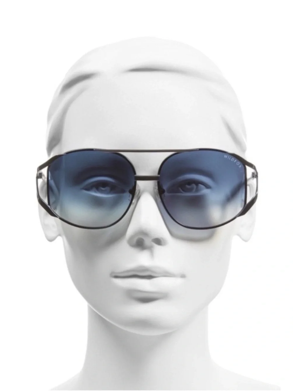 Wildfox Dynasty Aviator Sunglasses Blue Gradient Silver BNIB